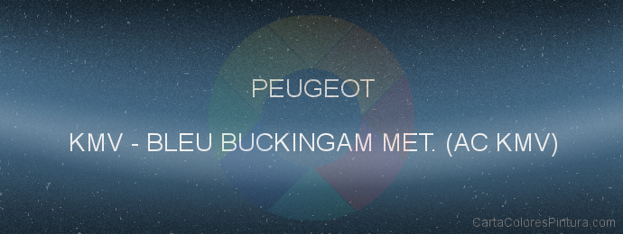 Pintura Peugeot KMV Bleu Buckingam Met. (ac Kmv)
