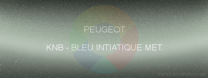 Pintura Peugeot KNB Bleu Intiatique Met.