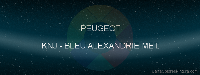Pintura Peugeot KNJ Bleu Alexandrie Met.