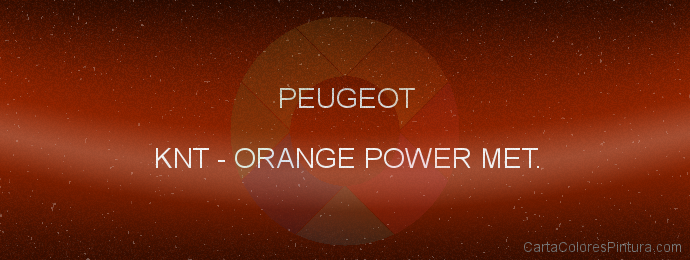 Pintura Peugeot KNT Orange Power Met.