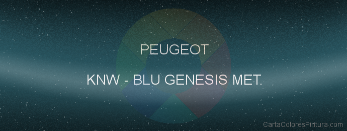 Pintura Peugeot KNW Blu Genesis Met.