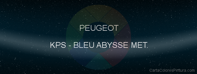 Pintura Peugeot KPS Bleu Abysse Met.