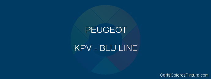 Pintura Peugeot KPV Blu Line
