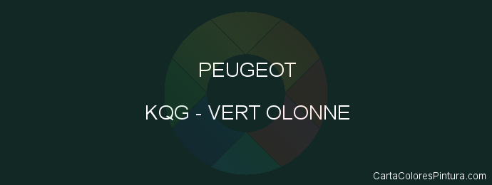Pintura Peugeot KQG Vert Olonne