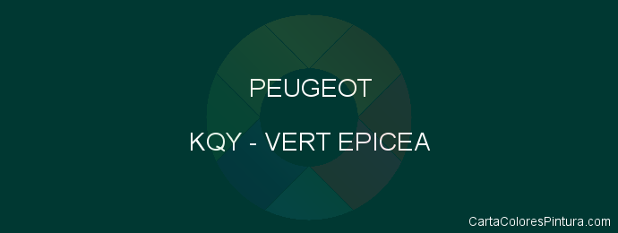 Pintura Peugeot KQY Vert Epicea
