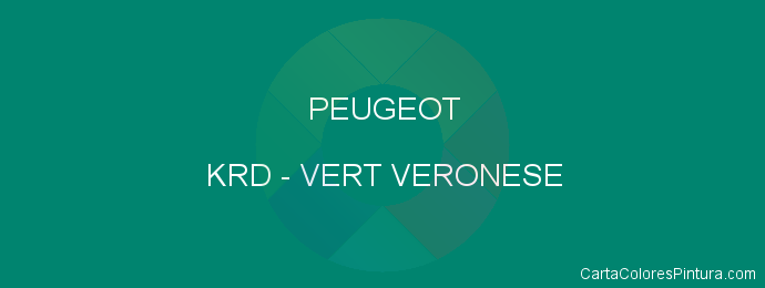 Pintura Peugeot KRD Vert Veronese