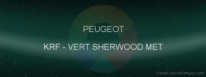 Pintura Peugeot KRF Vert Sherwood Met.