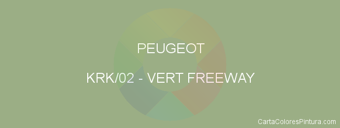 Pintura Peugeot KRK/02 Vert Freeway