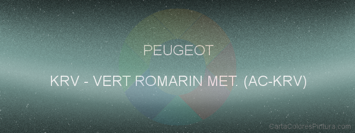 Pintura Peugeot KRV Vert Romarin Met. (ac-krv)
