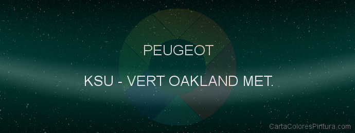 Pintura Peugeot KSU Vert Oakland Met.