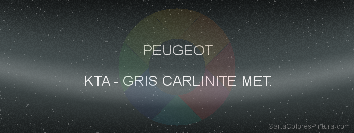 Pintura Peugeot KTA Gris Carlinite Met.