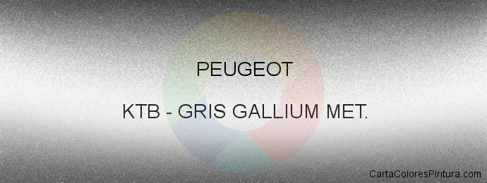 Pintura Peugeot KTB Gris Gallium Met.