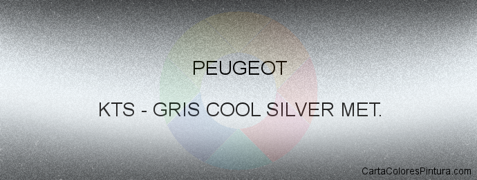 Pintura Peugeot KTS Gris Cool Silver Met.