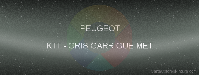 Pintura Peugeot KTT Gris Garrigue Met.