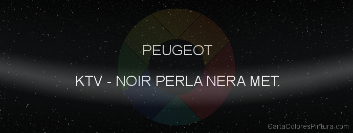 Pintura Peugeot KTV Noir Perla Nera Met.