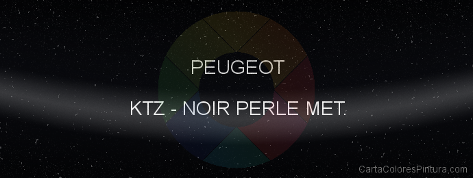 Pintura Peugeot KTZ Noir Perle Met.