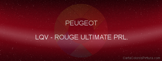 Pintura Peugeot LQV Rouge Ultimate Prl.