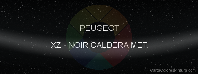 Pintura Peugeot XZ Noir Caldera Met.