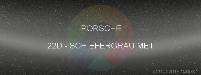 Pintura Porsche 22D Schiefergrau Met.
