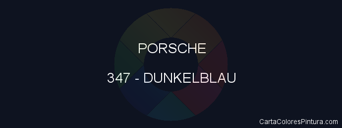 Pintura Porsche 347 Dunkelblau