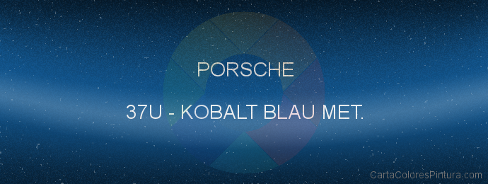 Pintura Porsche 37U Kobalt Blau Met.
