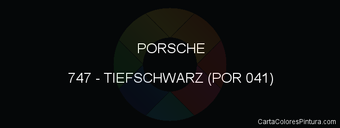 Pintura Porsche 747 Tiefschwarz (por 041)