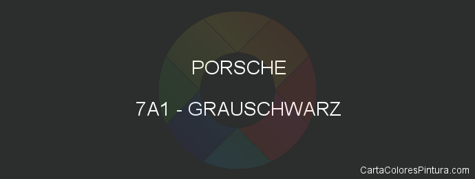 Pintura Porsche 7A1 Grauschwarz