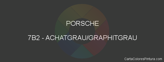 Pintura Porsche 7B2 Achatgrau/graphitgrau