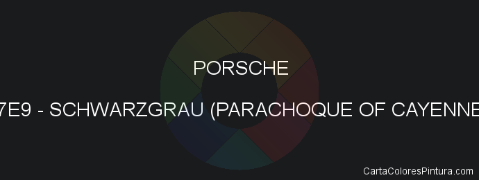 Pintura Porsche 7E9 Schwarzgrau (parachoque Of Cayenne