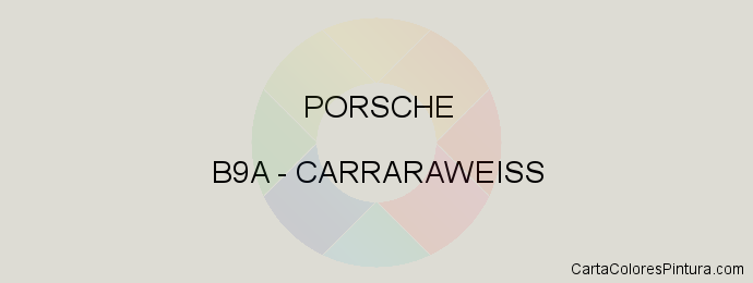 Pintura Porsche B9A Carraraweiss