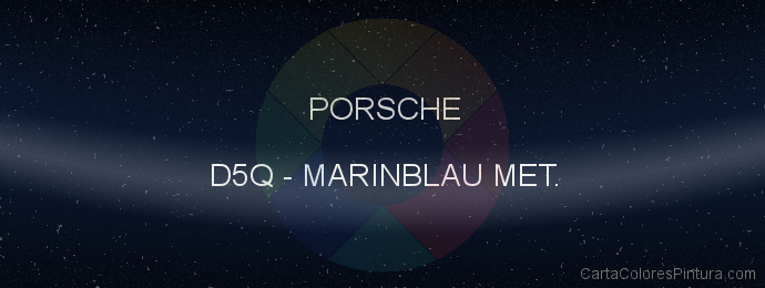 Pintura Porsche D5Q Marinblau Met.