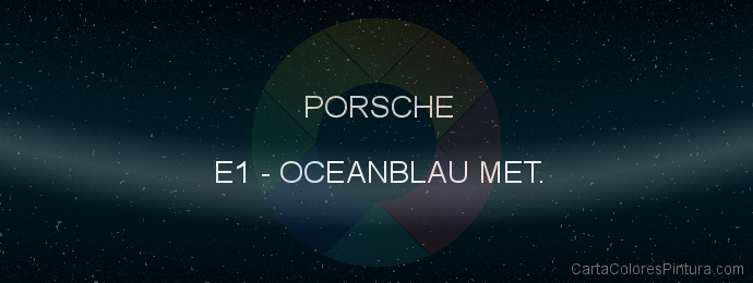 Pintura Porsche E1 Oceanblau Met.