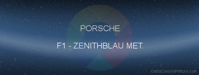 Pintura Porsche F1 Zenithblau Met.