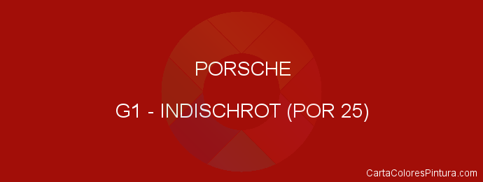 Pintura Porsche G1 Indischrot (por 25)