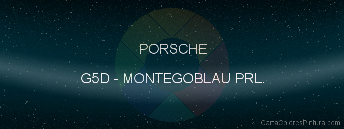 Pintura Porsche G5D Montegoblau Prl.