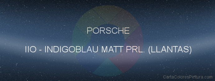Pintura Porsche IIO Indigoblau Matt Prl. (llantas)