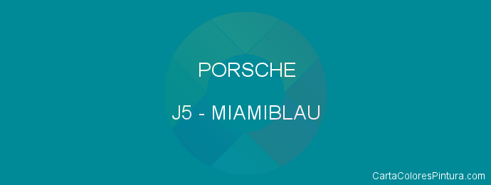 Pintura Porsche J5 Miamiblau
