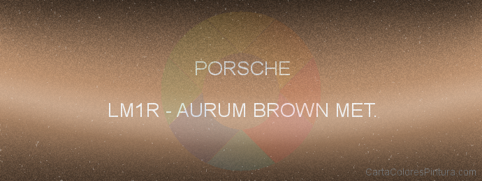 Pintura Porsche LM1R Aurum Brown Met.