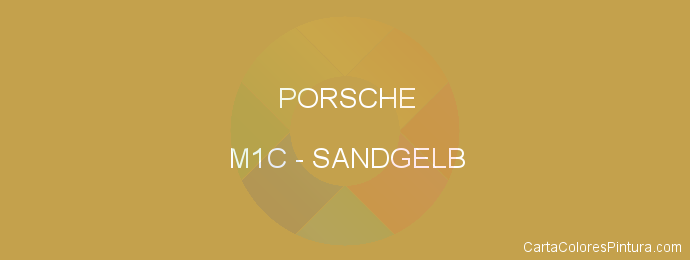 Pintura Porsche M1C Sandgelb