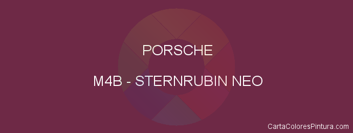 Pintura Porsche M4B Sternrubin Neo