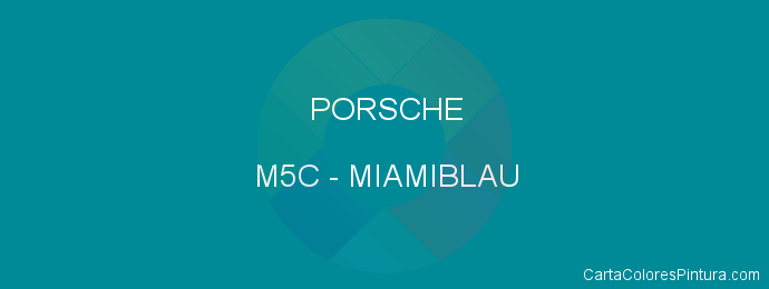 Pintura Porsche M5C Miamiblau