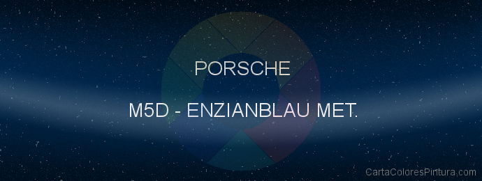 Pintura Porsche M5D Enzianblau Met.
