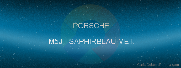 Pintura Porsche M5J Saphirblau Met.