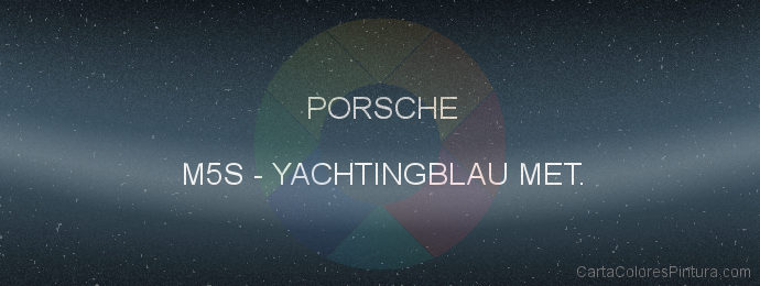 Pintura Porsche M5S Yachtingblau Met.