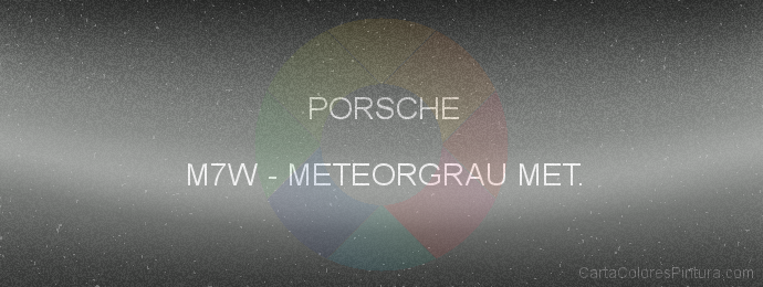 Pintura Porsche M7W Meteorgrau Met.