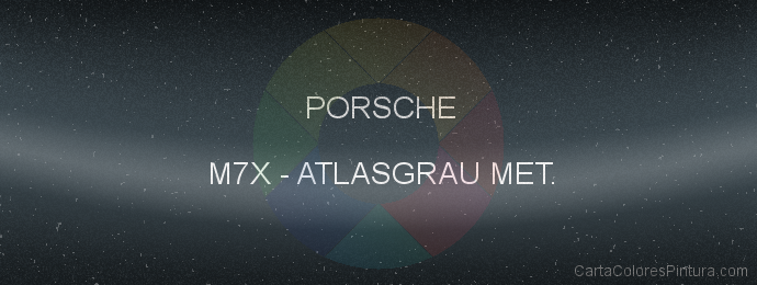 Pintura Porsche M7X Atlasgrau Met.