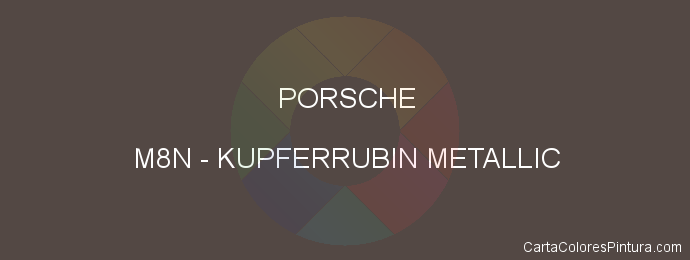 Pintura Porsche M8N Kupferrubin Metallic