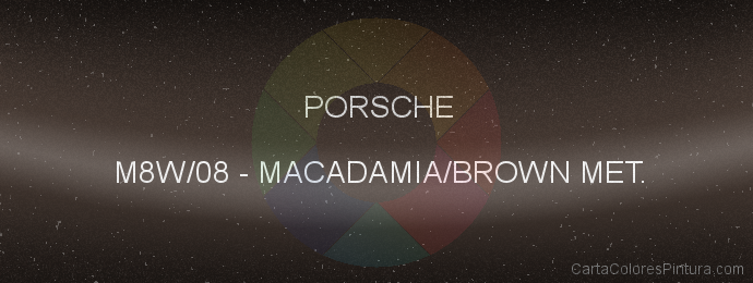 Pintura Porsche M8W/08 Macadamia/brown Met.