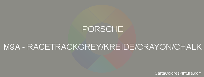 Pintura Porsche M9A Racetrackgrey/kreide/crayon/chalk