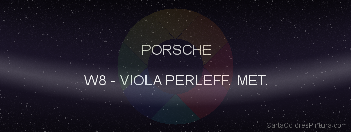 Pintura Porsche W8 Viola Perleff. Met.